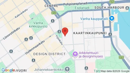 Büros zur Miete i Helsinki Eteläinen - kort over placeringen