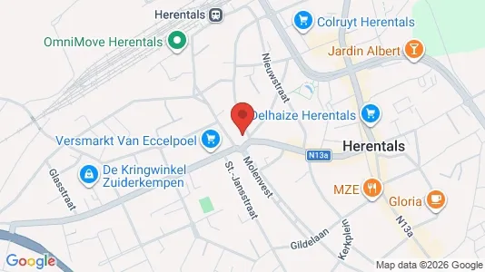 Commercial properties for sale i Herentals - kort over placeringen