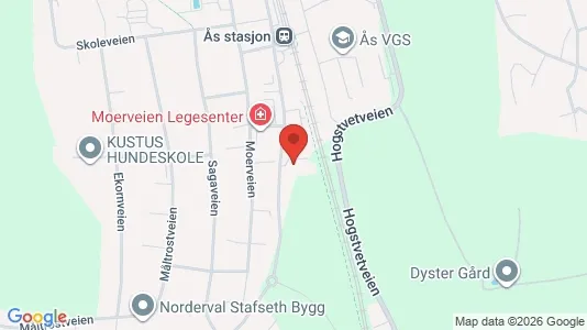 Büros zur Miete i Ås – Foto von Google Street View