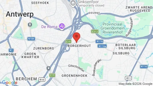 Office spaces for rent i Antwerp Borgerhout - Photo from Google Street View