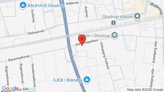 Lokaler til leje i Glostrup - kort over placeringen