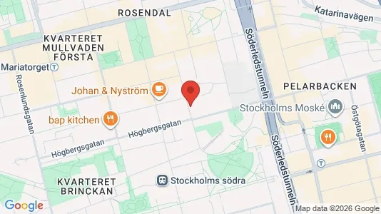 Commercial properties for rent i Södermalm - kort over placeringen