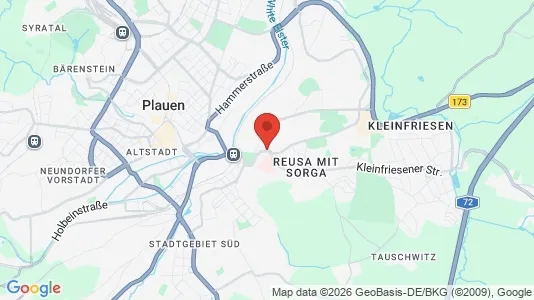 Büros zur Miete i Vogtlandkreis - kort over placeringen