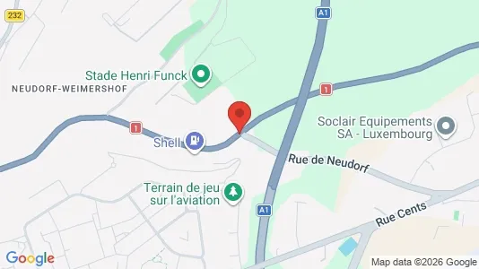 Office spaces for rent i Luxembourg - kort over placeringen