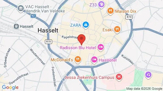 Lokaler til leie i Hasselt – Bilde fra Google Street View