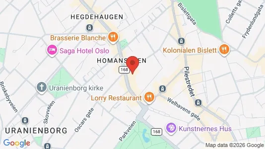 Kontorer til leie i Oslo Frogner – Bilde fra Google Street View