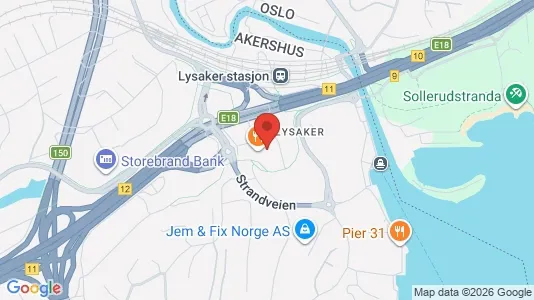 Kontorlokaler til leje i Bærum - Foto fra Google Street View
