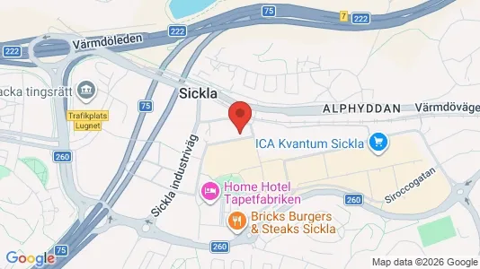 Liikekiinteistöt Vuokrattavana i Nacka - Kuva Google Street Viewstä