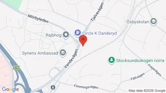 Toimistotilat Vuokrattavana i Danderyd - kort over placeringen