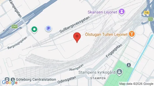 Kontorer til leie i Göteborg Sentrum - kort over placeringen