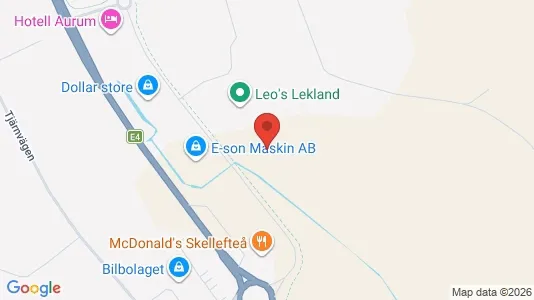 Werkstätte zur Miete i Skellefteå – Foto von Google Street View