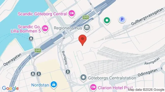 Kontorlokaler til leje i Gøteborg Centrum - Foto fra Google Street View