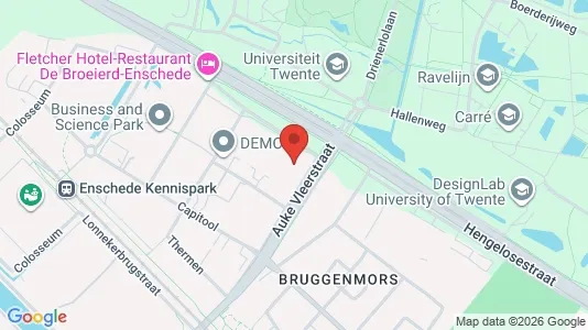 Kantorruimte te huur i Enschede - kort over placeringen