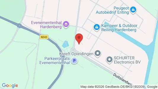 Office spaces for rent i Hardenberg - kort over placeringen