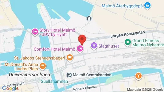 Büros zur Miete i Malmö City – Foto von Google Street View