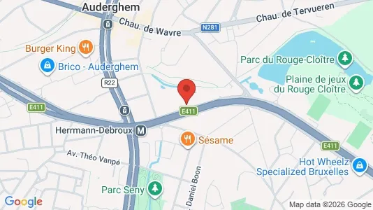Kontorlokaler til leje i Bruxelles Oudergem - Foto fra Google Street View
