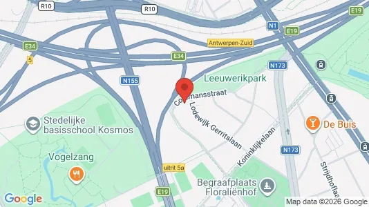 Büros zur Miete i Antwerpen Berchem – Foto von Google Street View
