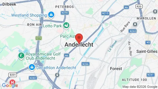 Büros zur Miete i Brüssel Anderlecht – Foto von Google Street View