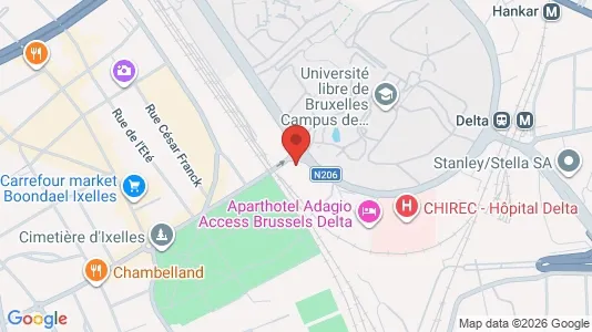 Kontorer til leie i Brussel Elsene – Bilde fra Google Street View