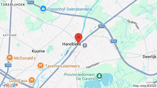 Lokale biurowe Do wynajęcia i Harelbeke - kort over placeringen