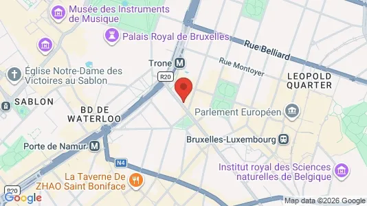 Kontorlokaler til leje i Stad Brussel - kort over placeringen