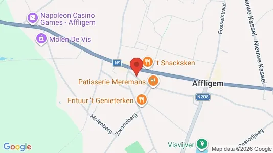 Lokaler til salg i Affligem - kort over placeringen