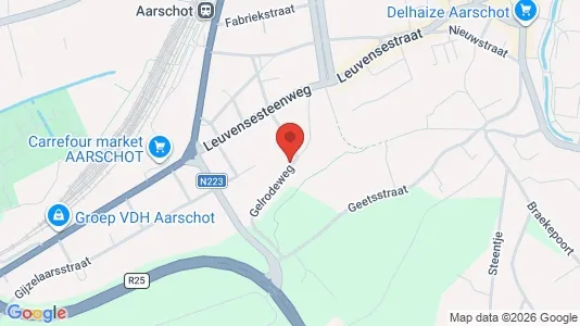 Commercial properties for rent i Aarschot - kort over placeringen