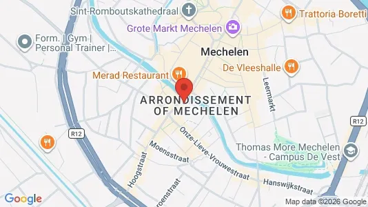 Commercial properties for rent i Mechelen - kort over placeringen