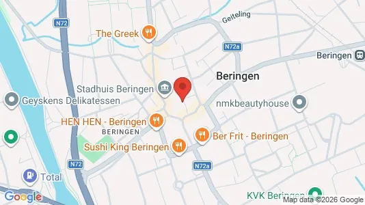 Företagslokaler för uthyrning i Beringen - kort over placeringen