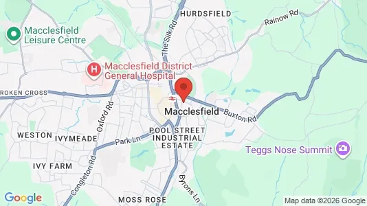 Lokale biurowe Do wynajęcia i Macclesfield - Cheshire - kort over placeringen