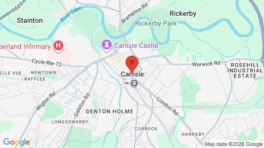 Industrial properties for rent i Carlisle - Cumbria - kort over placeringen