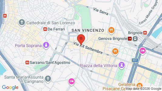 Office spaces for rent i Genova - kort over placeringen