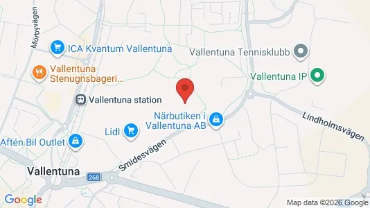 Warehouses for rent i Vallentuna - kort over placeringen