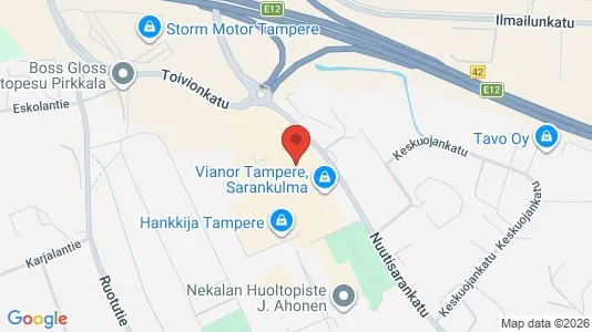 Lager zur Miete i Tampere Eteläinen - kort over placeringen