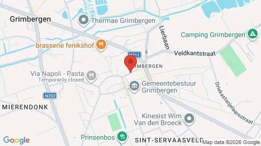 Commercial properties for rent i Grimbergen - kort over placeringen