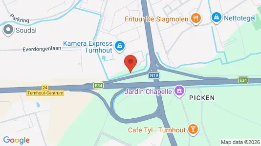 Lokale biurowe Do wynajęcia i Turnhout - kort over placeringen