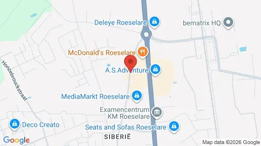 Lokaler til leje i Roeselare - Foto fra Google Street View