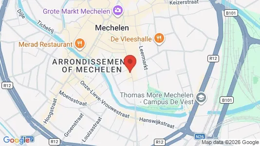 Gewerbeflächen zur Miete i Mechelen - kort over placeringen