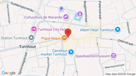 Commercial properties for rent i Turnhout - kort over placeringen