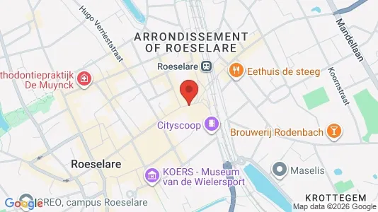 Gewerbeflächen zur Miete i Roeselare – Foto von Google Street View