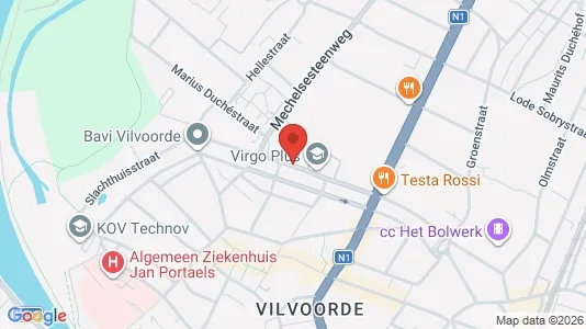 Commercial properties for rent i Vilvoorde - kort over placeringen