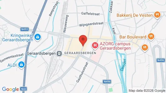 Commercial properties for rent i Geraardsbergen - kort over placeringen