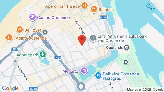 Bedrijfsruimtes te huur i Oostende - Foto uit Google Street View
