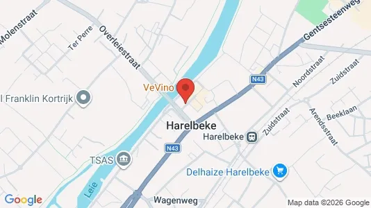 Gewerbeflächen zur Miete i Harelbeke - kort over placeringen