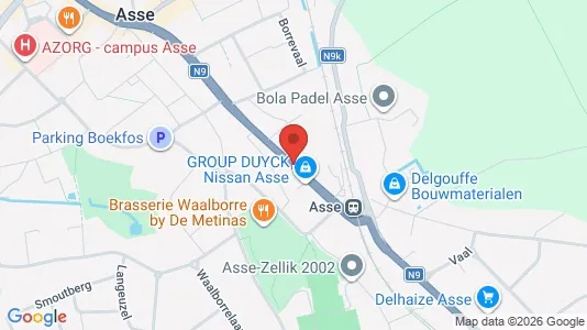 Lokaler til leie i Asse - kort over placeringen