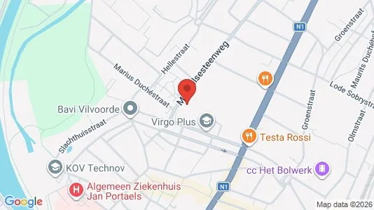 Commercial properties for rent i Vilvoorde - kort over placeringen