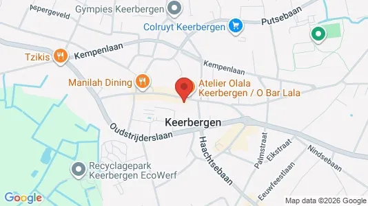 Gewerbeflächen zur Miete i Keerbergen - kort over placeringen