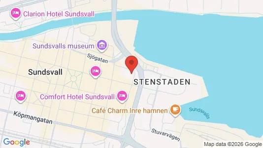 Office spaces for rent i Sundsvall - kort over placeringen