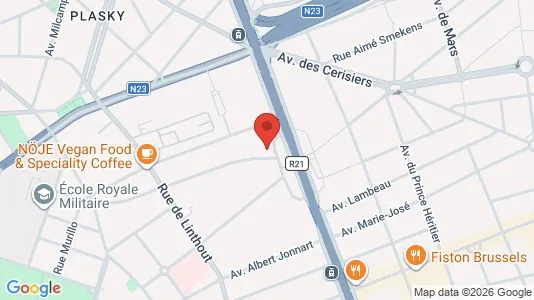 Kantorruimte te huur i Brussel Schaarbeek - Foto uit Google Street View
