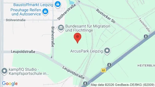 Lager zur Miete i Leipzig - kort over placeringen
